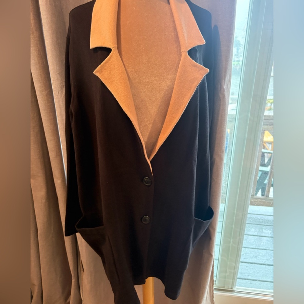Jason Wu Black & Tan Cardigan Size 3X